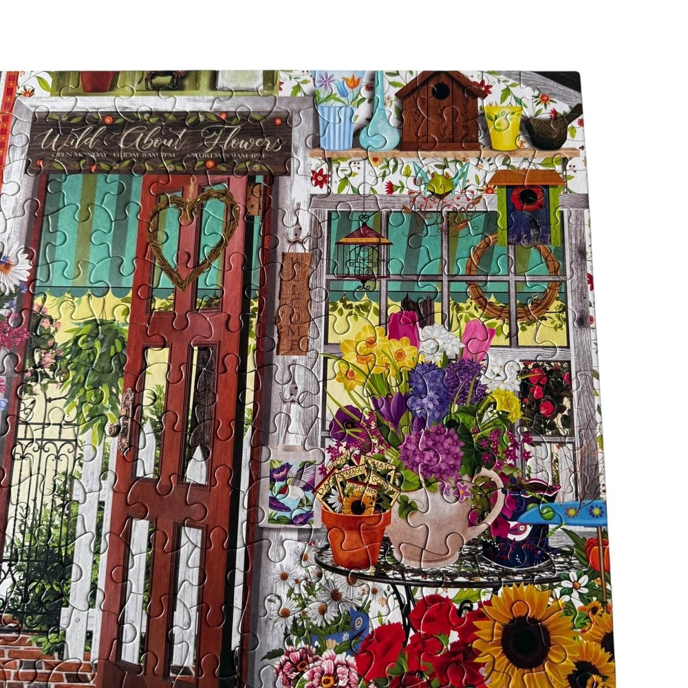 Ceaco Flower Shop Tracy Flickinger 300 Pieces Puzzle Complete - Picture 3 of 8